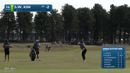 Si Woo Kim | Round 2 | 14th hole | Shot 2 | 2026 Genesis Scottish Open