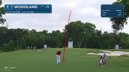 Gary Woodland | Round 3 | 7th hole | Shot 2 | 2025 Charles Schwab