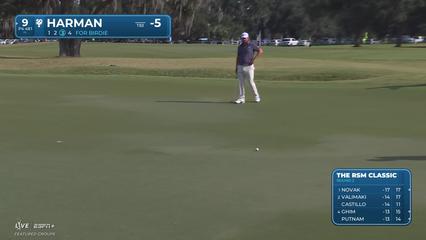 Brian Harman | Round 2 | 9th hole | Shot 3 | 2025 The RSM Classic
