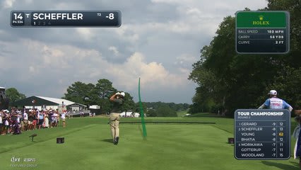 Scottie Scheffler | Round 2 | 14th hole | Shot 1 | 2026 TOUR Championship