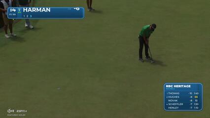 Brian Harman | Round 2 | 14th hole | Shot 3 | 2025 RBC Heritage