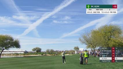 Michael Kim | Round 3 | 11th hole | Shot 2 | 2025 WM Phoenix Open