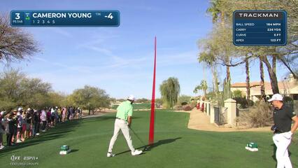 Cameron Young | Round 3 | 3rd hole | Shot 1 | 2025 WM Phoenix Open