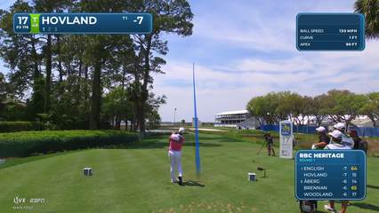 Viktor Hovland | Round 1 | 17th hole | Shot 1 | 2026 RBC Heritage