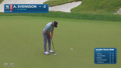 Adam Svensson | Round 1 | 16th hole | Shot 3 | 2026 Valero