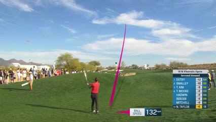 Nick Taylor | Round 2 | 14th hole | Shot 2 | 2025 WM Phoenix Open