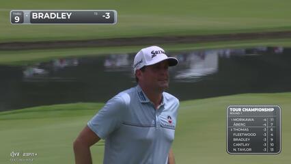 Keegan Bradley | Round 1 | 9th hole | Shot 3 | 2025 TOUR Championship