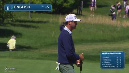 Harris English | Round 3 | 8th hole | Shot 4 | 2025 Truist Championship