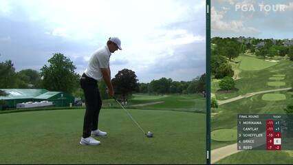 Scottie Scheffler | 2021 the Memorial | Round 4 | 11th hole | Shot 1