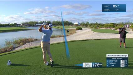 Scottie Scheffler | Round 4 | 18th hole | Shot 1 | 2024 Hero World Challenge