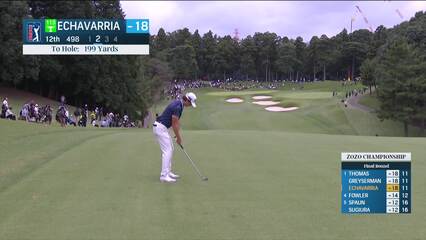 Nico Echavarria | 2024 ZOZO CHAMPIONSHIP | Round 4 | 12th hole | Shot 2