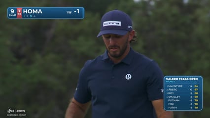 Max Homa | Round 2 | 9th hole | Shot 4 | 2026 Valero