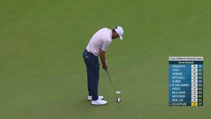 Scottie Scheffler | Round 1 | 18th hole | Shot 4 | 2025 Houston Open