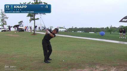 Jake Knapp | Round 1 | 17th hole | Shot 2 | 2025 Houston Open