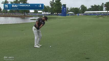 Aaron Rai | Round 1 | 16th hole | Shot 2 | 2025 Zurich Classic