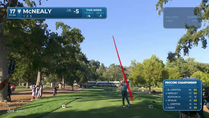 Maverick McNealy | Round 2 | 17th hole | Shot 1 | 2025 Procore