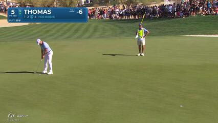 Justin Thomas | Round 2 | 5th hole | Shot 4 | 2025 WM Phoenix Open