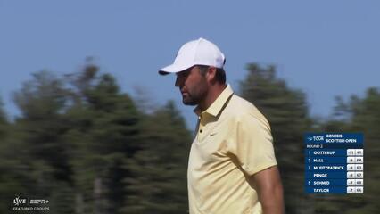 Scottie Scheffler | Round 2 | 8th hole | Shot 3 | 2025 Genesis Scottish Open
