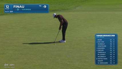 Tony Finau | Round 4 | 12th hole | Shot 3 | 2026 Farmers