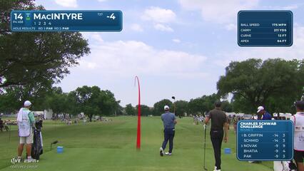 Robert MacIntyre | Round 3 | 14th hole | Shot 1 | 2025 Charles Schwab