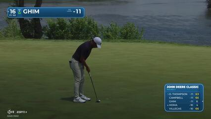 Doug Ghim | Round 2 | 16th hole | Shot 3 | 2025 John Deere