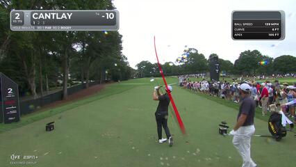 Patrick Cantlay | Round 3 | 2nd hole | Shot 1 | 2025 TOUR Championship