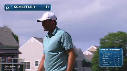 Scottie Scheffler | Round 4 | 14th hole | Shot 4 | 2025 Travelers