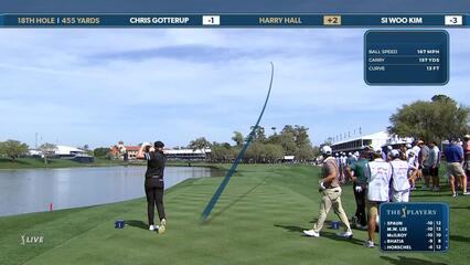 Harry Hall | Round 2 | 18th hole | Shot 1 | 2025 THE PLAYERS