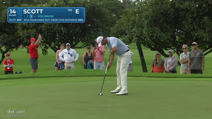 Adam Scott | Round 1 | 14th hole | Shot 4 | 2026 Sony Open