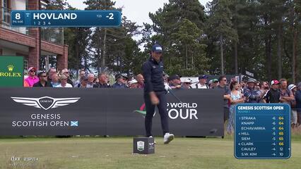 Viktor Hovland | Round 1 | 8th hole | Shot 1 | 2025 Genesis Scottish Open