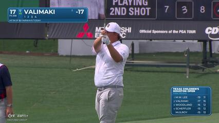 Sami Valimaki | Round 4 | 17th hole | Shot 2 | 2025 Houston Open