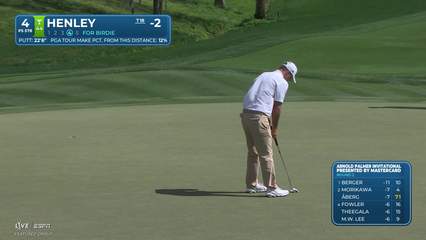 Russell Henley | Round 2 | 4th hole | Shot 4 | 2026 Arnold Palmer