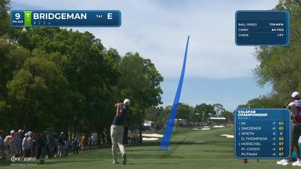 Jacob Bridgeman | Round 1 | 9th hole | Shot 1 | 2026 Valspar