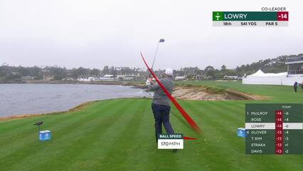 Shane Lowry | Round 3 | 18th hole | Shot 1 | 2025 AT&T Pebble Beach