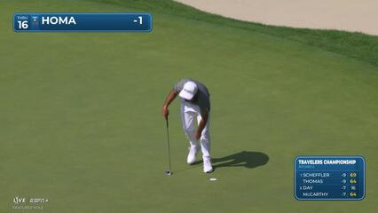 Max Homa | Round 2 | 16th hole | Shot 3 | 2025 Travelers