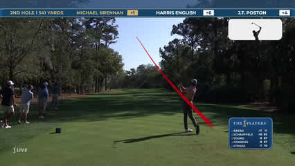 Michael Brennan | Round 2 | 2nd hole | Shot 1 | 2026 THE PLAYERS