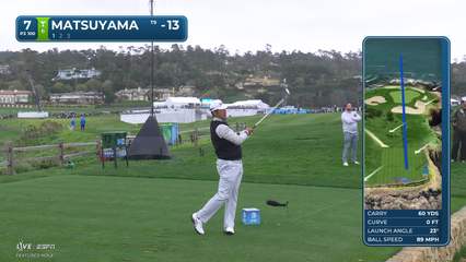 Hideki Matsuyama | Round 3 | 7th hole | Shot 1 | 2026 AT&T Pebble Beach