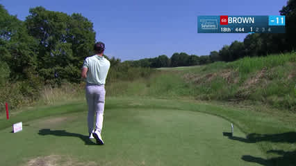Blades Brown | Round 2 | 18th hole | Shot 1 | 2025 Compliance Solutions