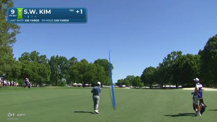 Si Woo Kim | Round 4 | 9th hole | Shot 2 | 2026 Truist Championship