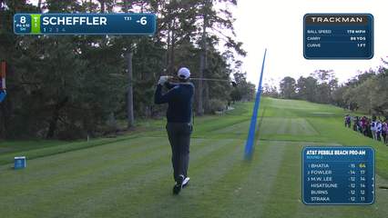 Scottie Scheffler | Round 2 | 8th hole | Shot 1 | 2026 AT&T Pebble Beach