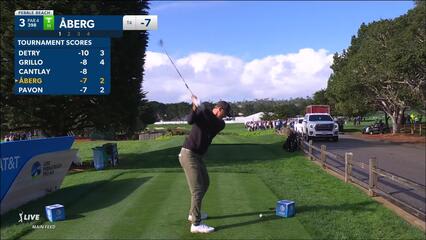 Ludvig Åberg | 2024 AT&T Pebble Beach | Round 2 | 3rd hole | Shot 1