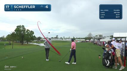 Scottie Scheffler | Round 2 | 17th hole | Shot 1 | 2025 Houston Open