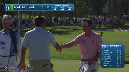 Scottie Scheffler | Round 3 | 18th hole | Shot 3 | 2026 Cadillac