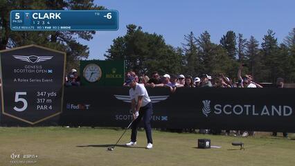 Wyndham Clark | Round 3 | 5th hole | Shot 1 | 2025 Genesis Scottish Open