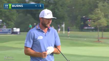 Sam Burns | Round 1 | 17th hole | Shot 4 | -1 Houston Open