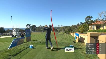 Jordan Spieth | 2022 AT&T Pebble Beach | Round 4 | 12th hole | Shot 1