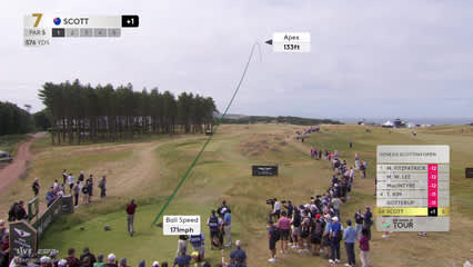 Adam Scott | Round 4 | 7th hole | Shot 1 | 2026 Genesis Scottish Open