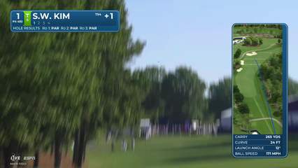 Si Woo Kim | Round 4 | 1st hole | Shot 1 | 2026 Truist Championship
