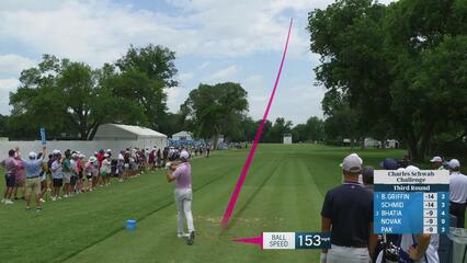 Ben Griffin | Round 3 | 4th hole | Shot 1 | 2025 Charles Schwab