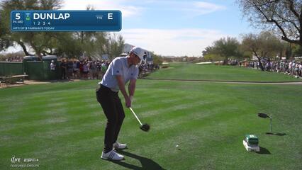 Nick Dunlap | Round 2 | 5th hole | Shot 1 | 2025 WM Phoenix Open